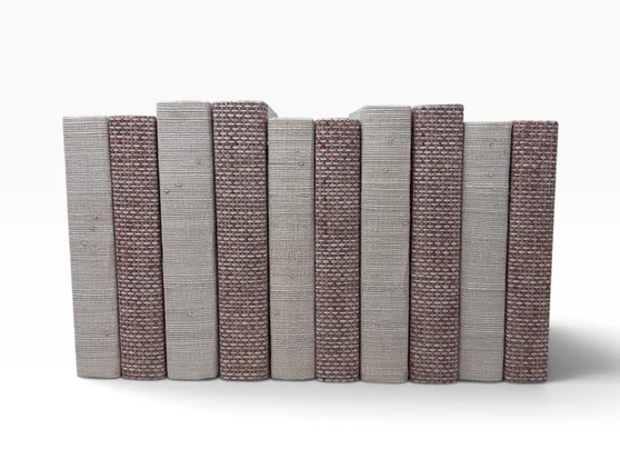 10 Vol- Grasscloth Mix-Port-Adobe and Mont-OW/Off-White Covers/ 8.5"-9.5"