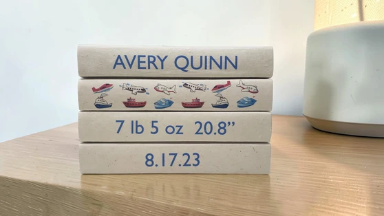4 Vol- Planes & Boats with Baby-Date and Specs / Off-White Covers / 9.5"