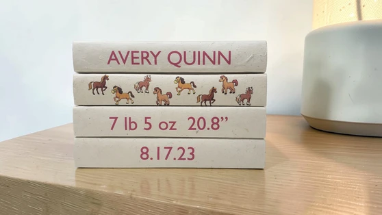 4 Vol- Horses with Baby-Date and Specs / Off-White Covers / 9.5"
