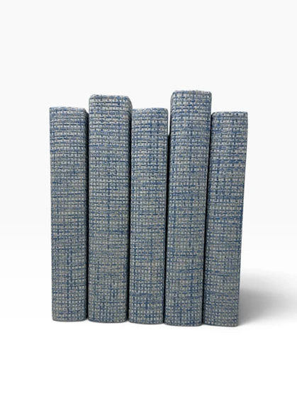 Portage Grasscloth-Light Blue /Off-White Covers/ 8.5"-9.5"