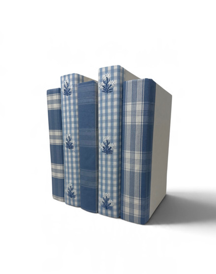 5 Vol Sue Belle & Payton Check- Blue /Off-White Covers/ 8.5"-9.5"