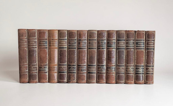 14 Vol. Dark Brown Bindings / 10" inches - ONLY ONE AVAILABLE