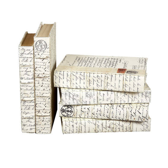 Antique Scripted Parchment- Specify / Off-White Cover / 10"-11" (priced per book)