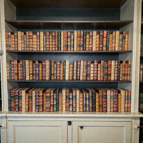 English Fine Leather bound books - (By the Foot)