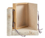 Small Cream Marble Book Box - 9"