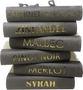 Gold Lettered Wines on Assorted Neutral Colors / Cream Marble Box / 9" Wide / Specify
