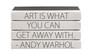 4 Vol- " Art Is What You Can Get Away With" -Andy Warhol / Black Covers / 9.5" wide / Approx. 5" tall