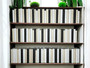 White, natural and black parchment bound spines - (By the Foot)