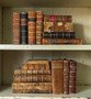 18 Vol. 1800's European leather-bound books / 7-10" inches - ONLY ONE AVAILABLE