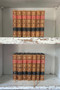 14 Vol. Vintage European leather bindings / 8.5" inches - ONLY ONE AVAILABLE