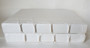 "Antiqued" White Parchment with Raised Bands / White Cover / 10"-11"  (priced per book)