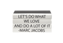 4 Vol. Marc Jacobs "Let's Do What..." Quote/ Black Covers / 9.5" wide / Approx. 5" tall