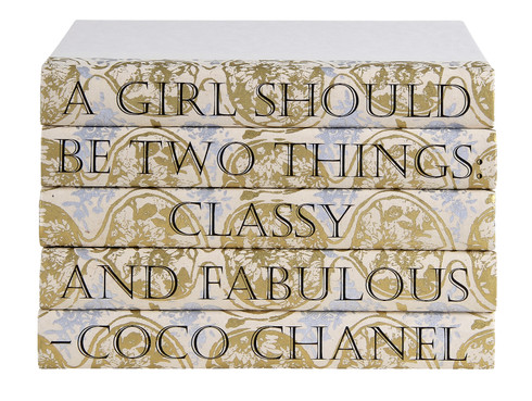 A girl should be two things.. - Coco Chanel, Wood Sign With Famous Quotes