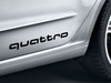 Audi 'Quattro' Decal Set in Brilliant Black