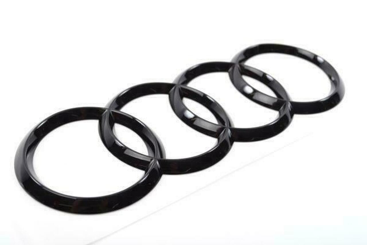 Audi Rear Grille 'Rings' Emblem in Gloss Black 8V0853742B T94