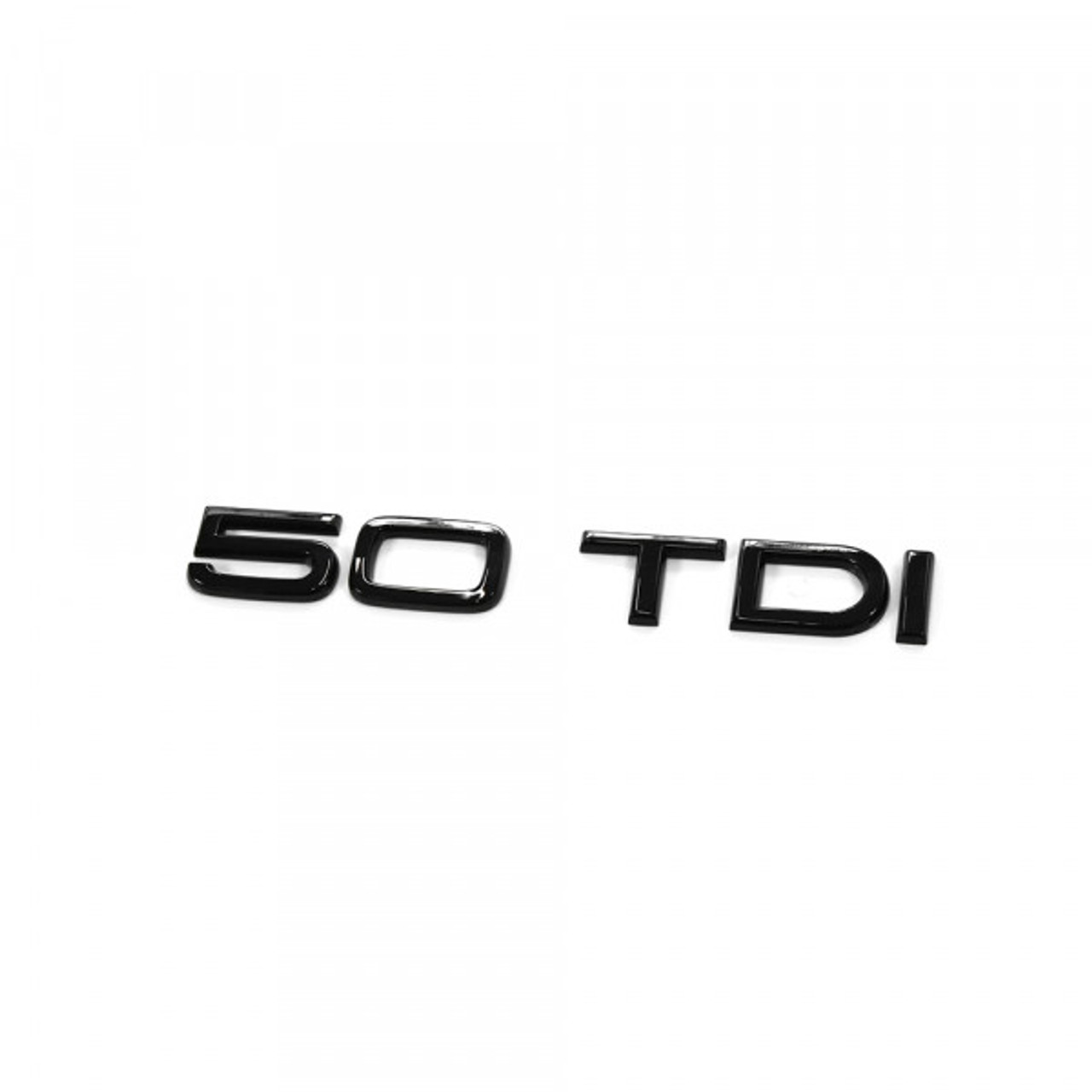 Audi 50 TDI gloss black rear emblem - 8W0853744C T94