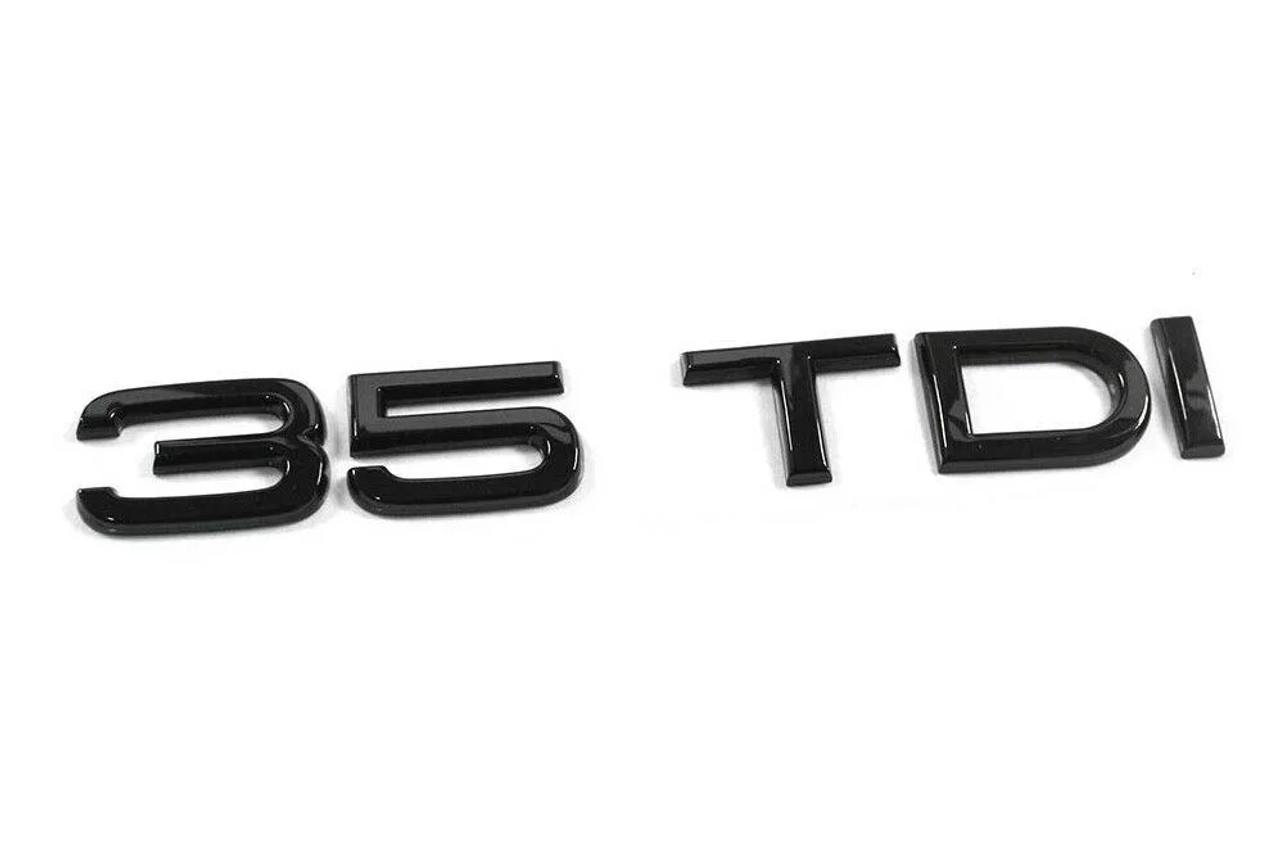 Audi 35 TDI gloss black rear emblem - 83A853744B T94