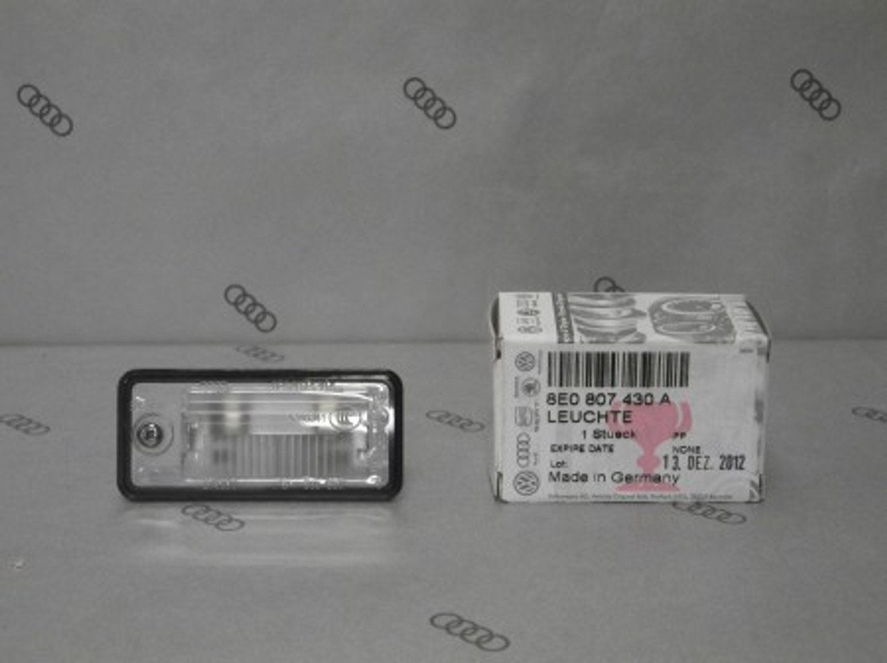 Genuine Audi Number Plate Lamp 8E0807430A