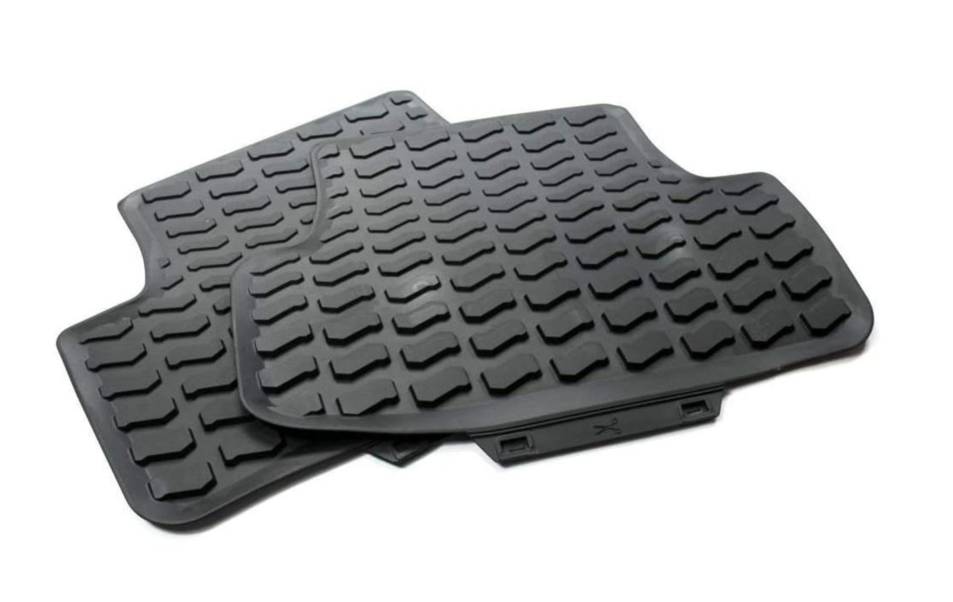 Audi Q2 Rear Rubber Mats (with fixing points) Audi Parts Direct
