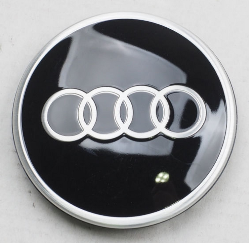 Audi Black alloy wheel centre cap - 81A601170