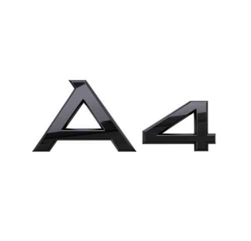Audi A4 Gloss black rear emblem - 8W0853741  T94