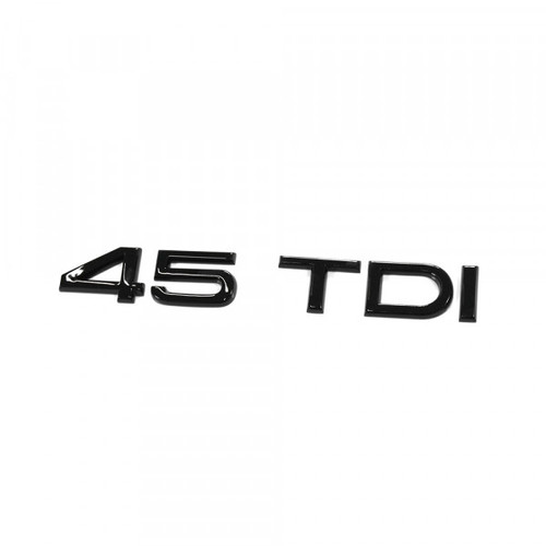 Audi 45 TDI gloss black rear emblem - 8W0853744C T94