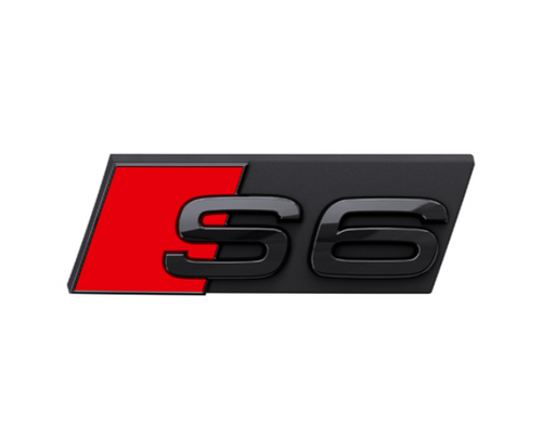 Audi S6 gloss black front grille badge/emblem (2019-2023)