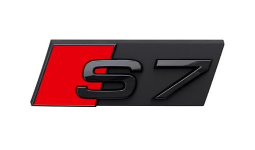 Audi S7 gloss black front grille badge/emblem 2019-2023