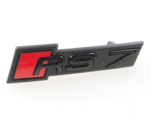 Audi RS7 gloss black front grille badge/emblem 2020+