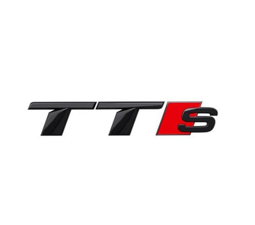 Audi TTS Gloss black rear badge/emblem