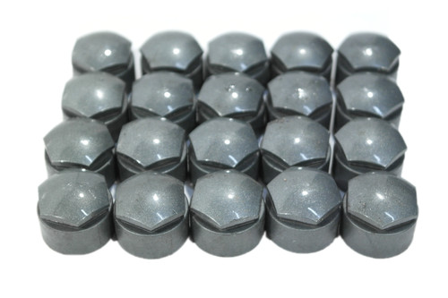 Genuine Set of Audi Wheel Bolt Caps 2016+ GREY 4M0601173D/4M0601173A