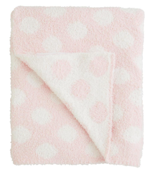 Mud Pie Polka Dot Chenille Blanket