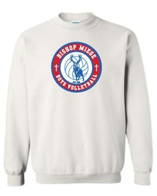 BM White Gildan - Heavy Blend™ Crewneck Sweatshirt - 18000