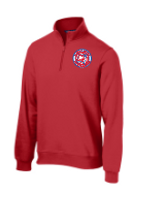 BM Red Sport-Tek® 1/4-Zip Sweatshirt