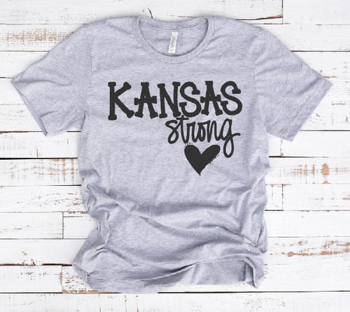 Kansas Strong Tee Grey