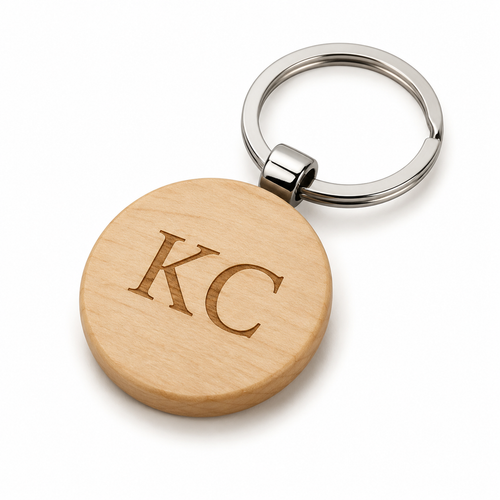 Personalized Wood Keychain