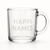 Engraved Glass Coffee Mug