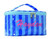 Personalized Striped Vinyl Travel Pouch - Blue Navy