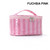 Personalized Striped Vinyl Travel Pouch - Fuchsia Pink