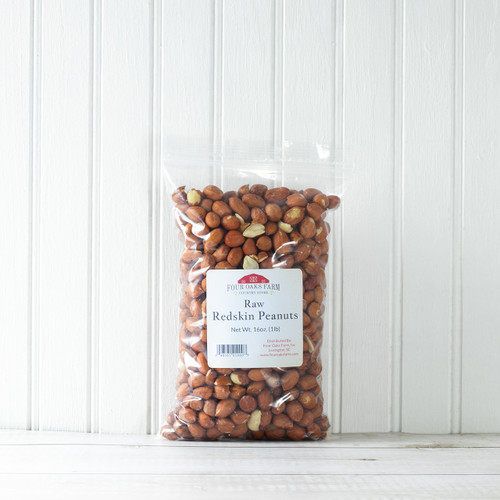 Raw Redskin Peanuts 16 Oz.