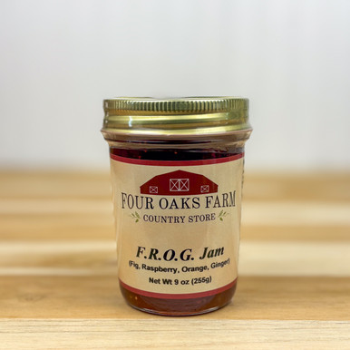 FROG Jam - Fig, Raspberry, Orange & Ginger Jam | Four Oaks Farm