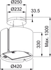 Franke FSMSF42WHMATT Smart Suspended 42cm Hood - Matt White