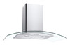 CGM90NX/1 90cm Curved Glass Chimney Hood- Stainless Steel & Glass