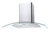 CGM90NX/1 90cm Curved Glass Chimney Hood- Stainless Steel & Glass