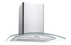 Candy CGM60NX/1 60cm Curved Glass Chimney Hood - Stainless Steel & Glass