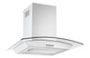Prima PRCGH016 60cm Curved Glass Chimney Hood - Stainless Steel