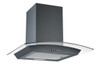Prima PRCGH017 60cm Curved Glass Chimney Hood - Black