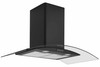 Caple CGC911BK 90cm Wall Chimney Hood - Black Glass