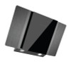 Caple ZEL900GM 90cm Wall Chimney Hood - Gunmetal & Black Glass
