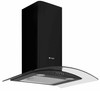 Caple CGC611BK 59.5cm Wall Chimney Hood - Black Glass
